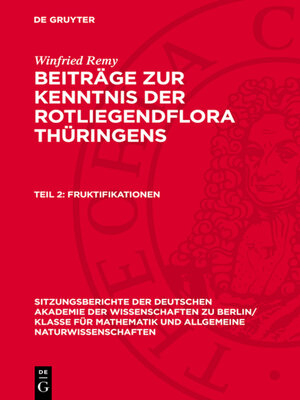 cover image of Fruktifikationen